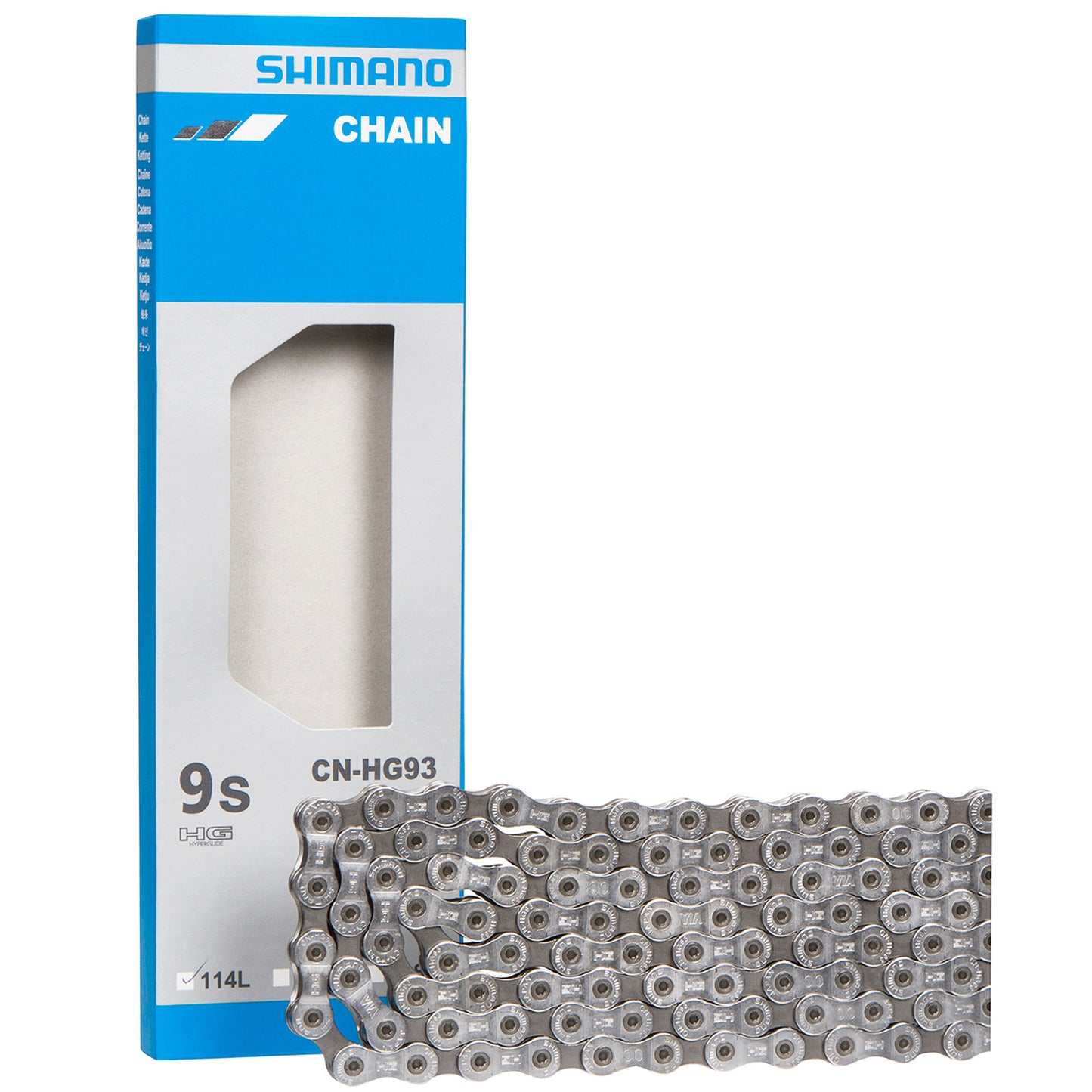 Shimano CN-HG93 9 Speed Chain Ultegra/Deore XT buy online at Woolys Wheels