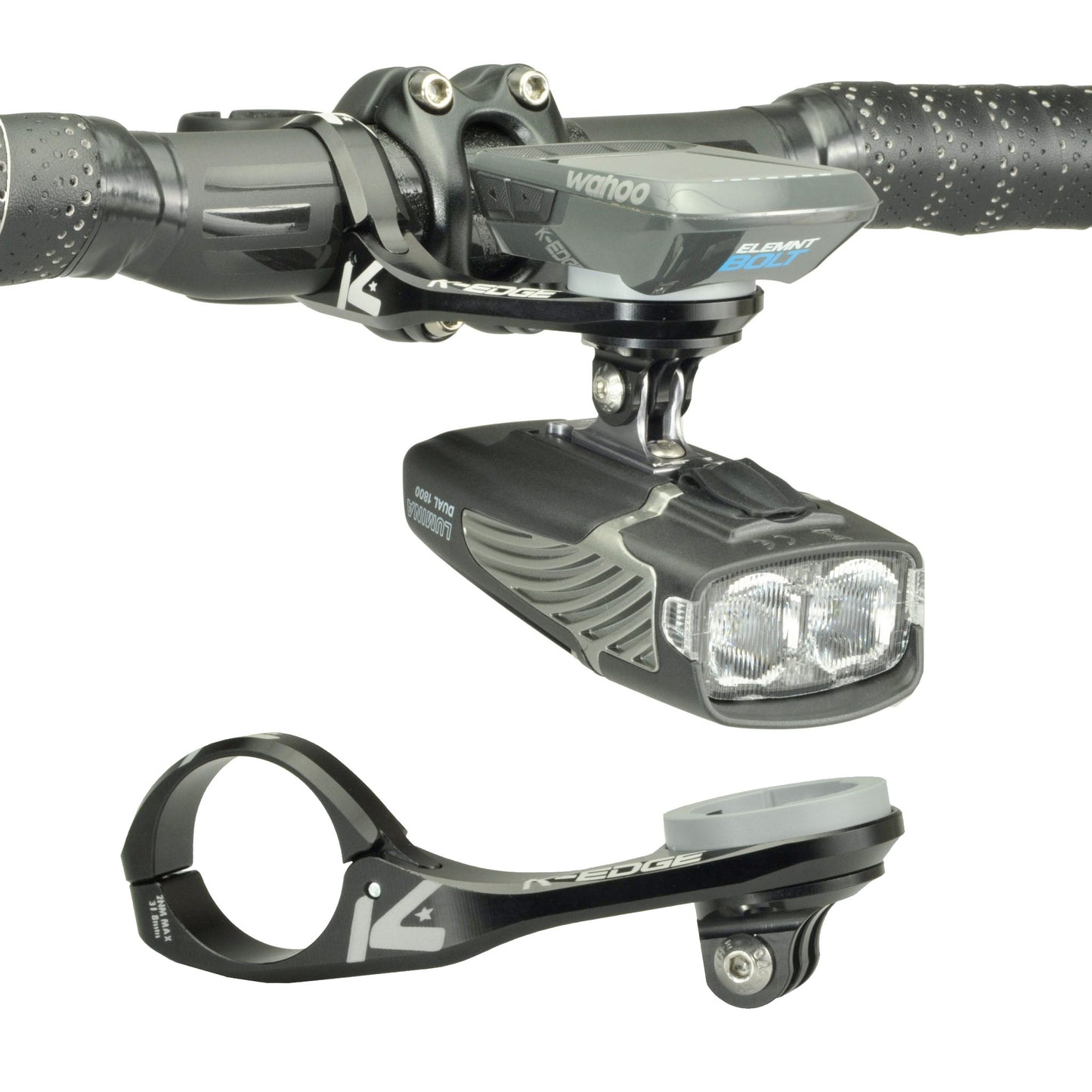 K-Edge Wahoo Max Combo Mount 31.8mm buy online at Woolys Wheels Sydney
