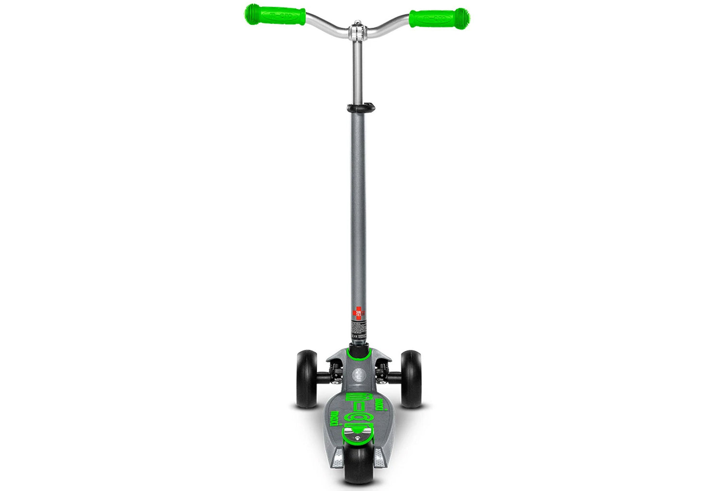 Micro Maxi Micro Deluxe Pro Scooter, Grey/Green, Age 5-15, Rider Height: 110-152cm