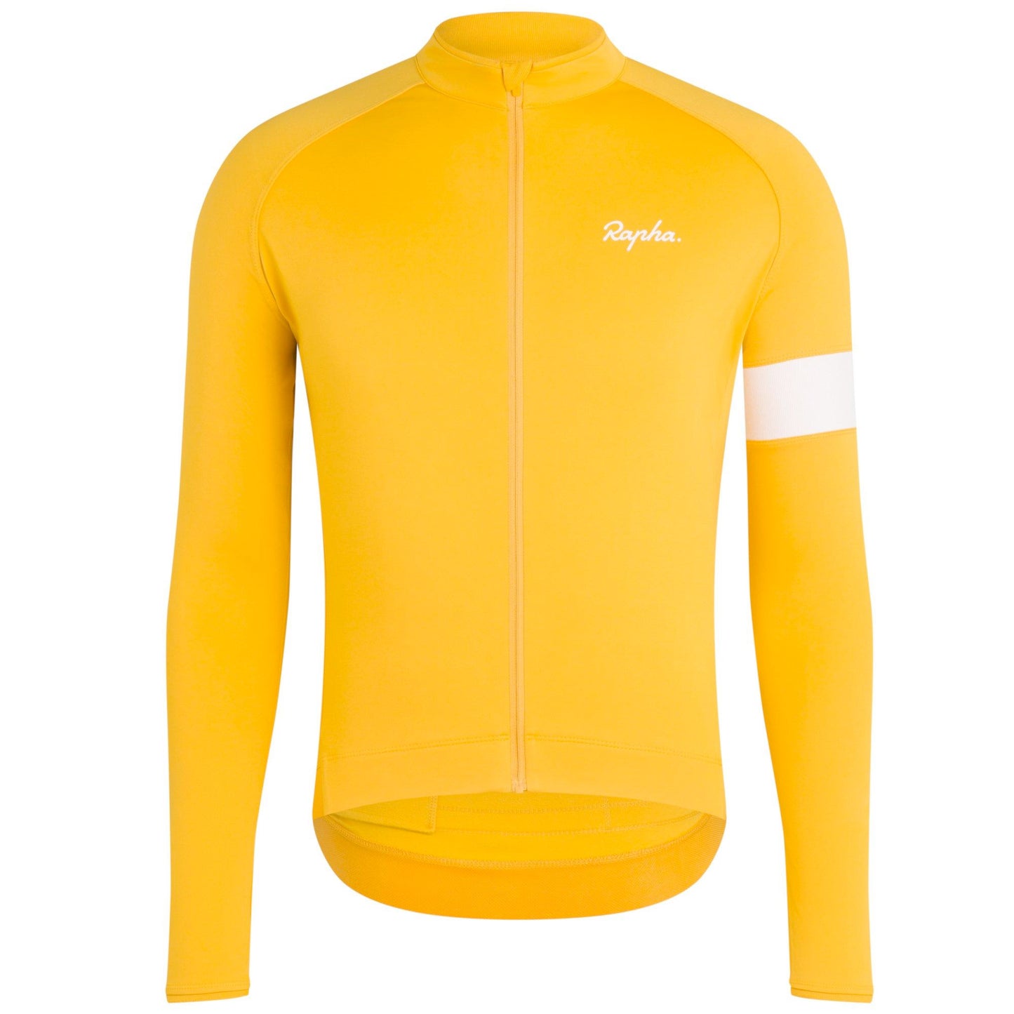Rapha Men's Long Sleeve Core Jersey - Dark Yellow/White