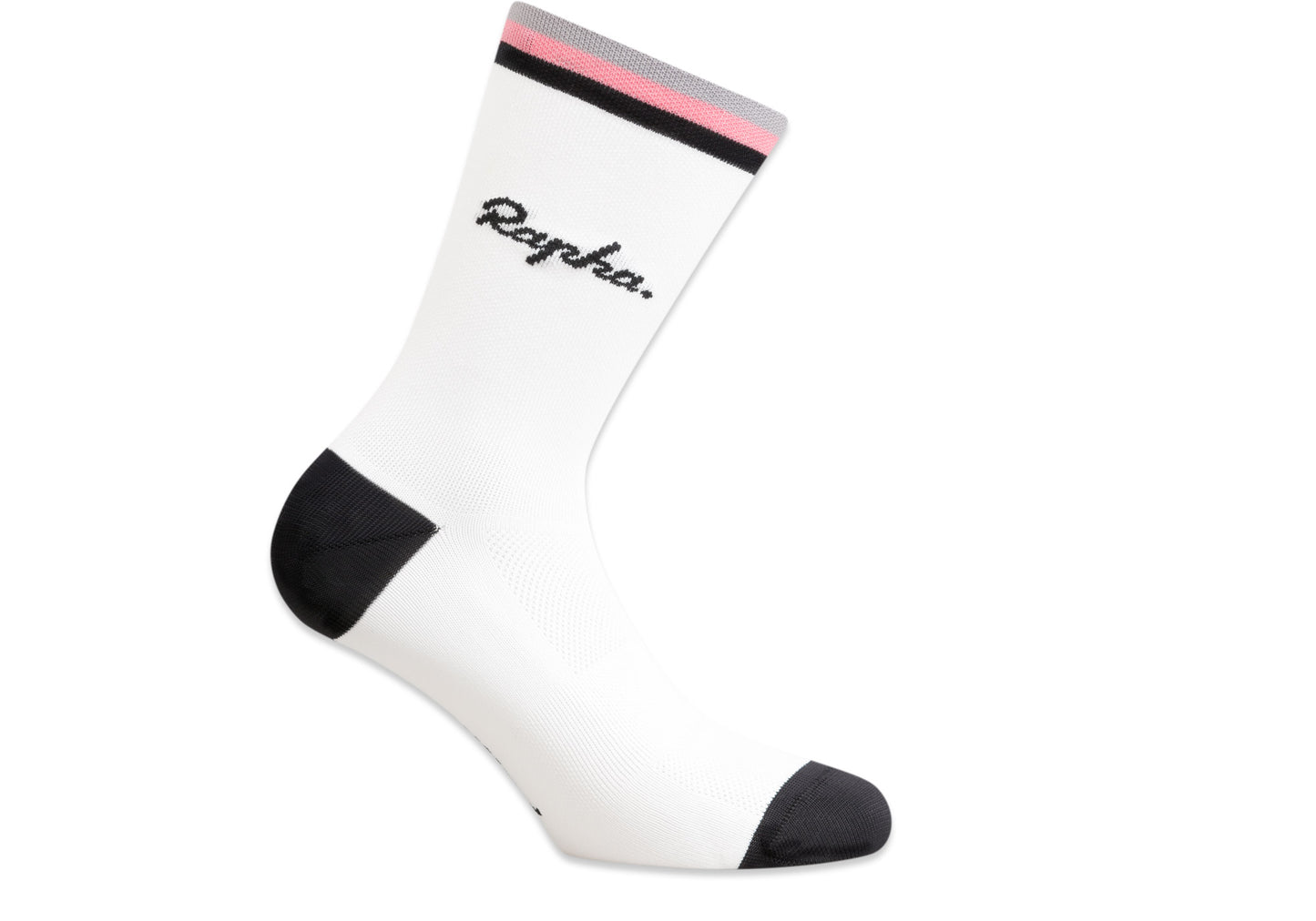 Rapha Mens Logo Socks, White Woolys Wheels Sydney