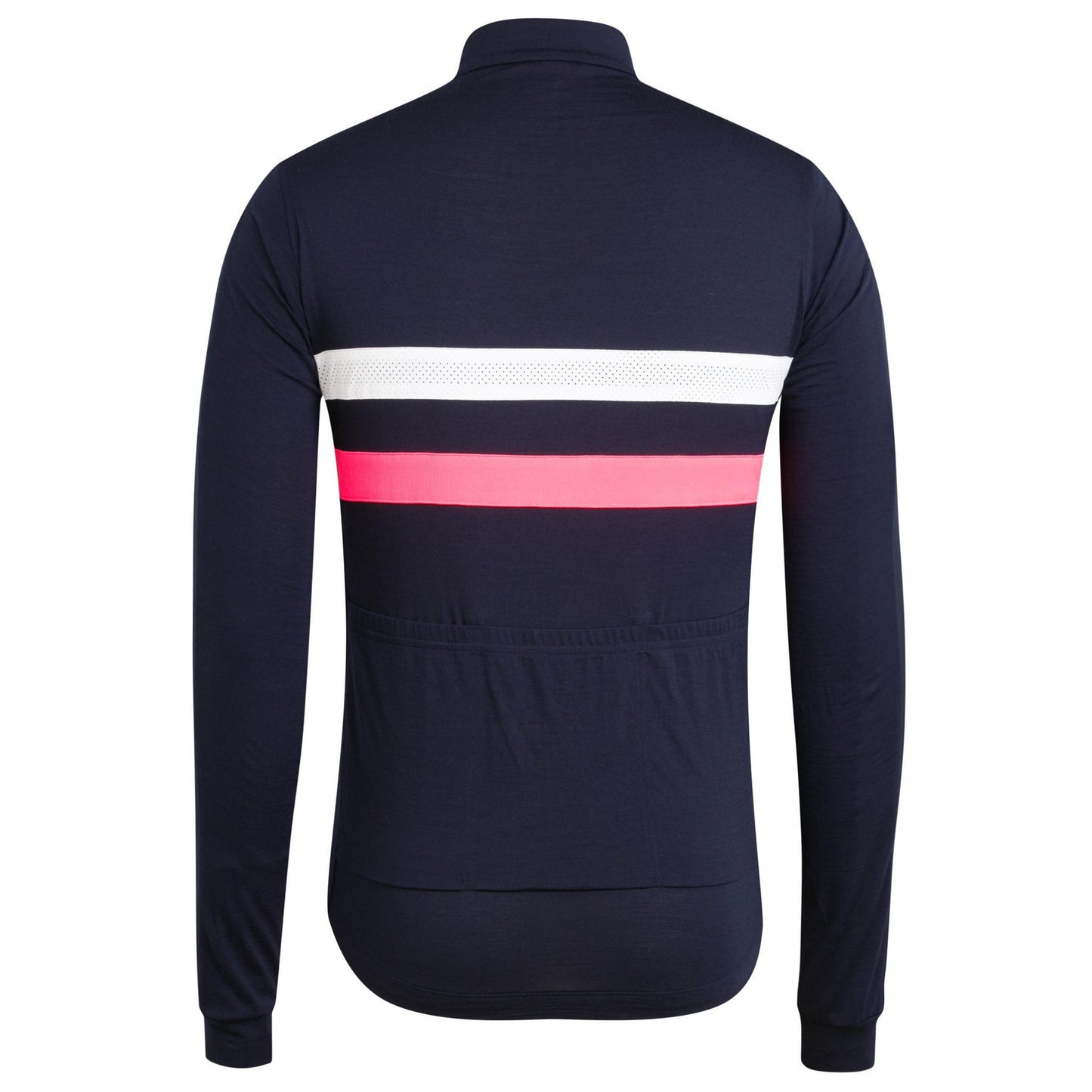Rapha Men's Brevet Long Sleeve Windblock Jersey - Dark Navy/White