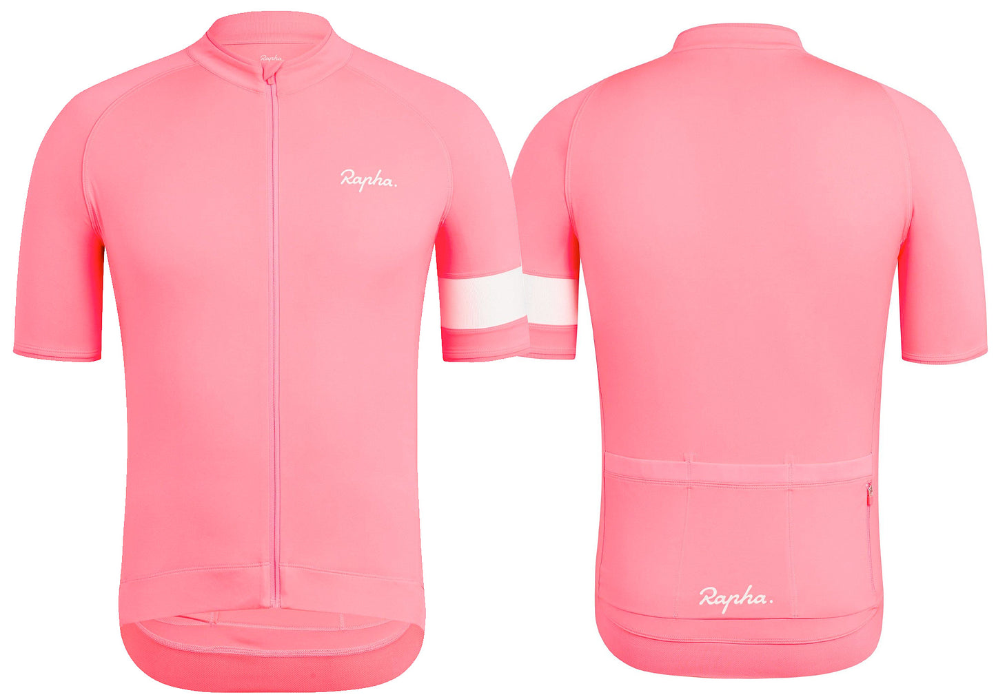 Rapha Mens Core Jersey, Hi-Viz Pink, Woolys Wheels Sydney