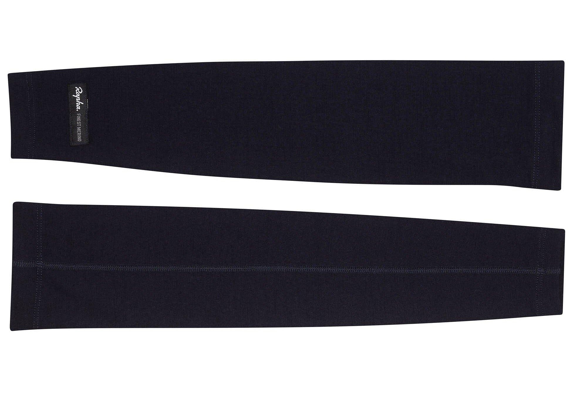 Rapha Unisex Merino Arm Warmers Black woolyswheels .au