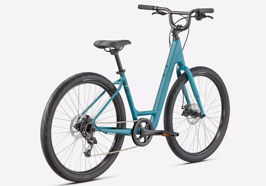 2022 Specialized Roll 2.0 Low Step Unisexd Fitness Bike - Satin Dusty Turquoise Woolys Wheels Sydney