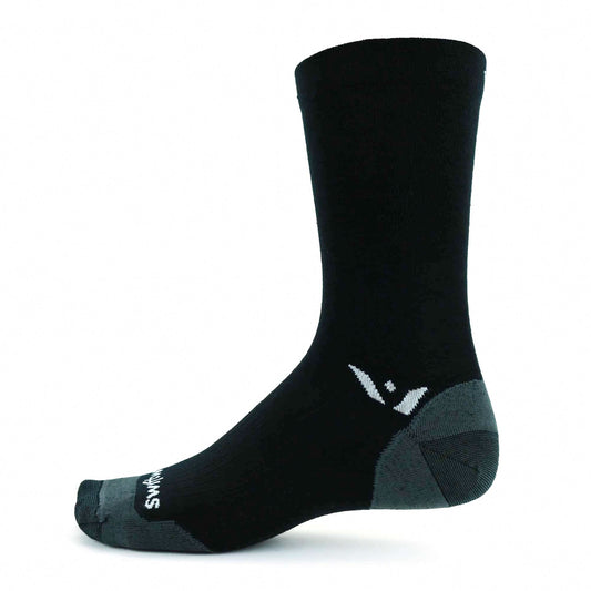 Swift Pursuit Seven Ultralight Merino Wool Unisex Socks, Black