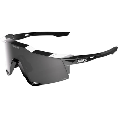 100% Speedcraft Soto 1 Cycling Sunglasses -  Polished Black Chrome with HiPER Mercury Mirror Lens image 1