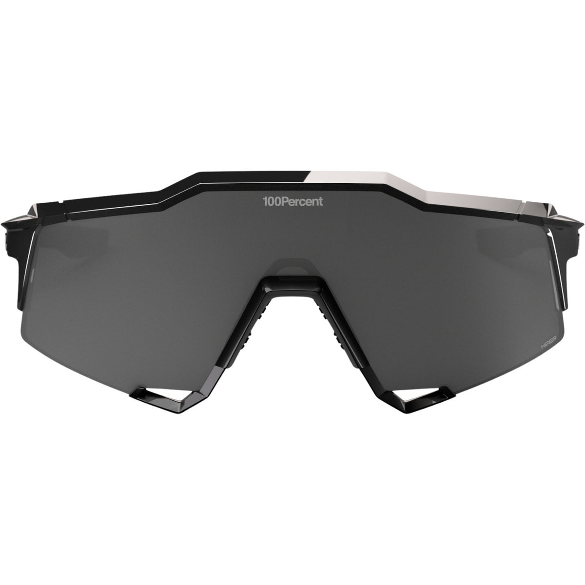 100% Speedcraft Soto 1 Cycling Sunglasses -  Polished Black Chrome with HiPER Mercury Mirror Lens image 2