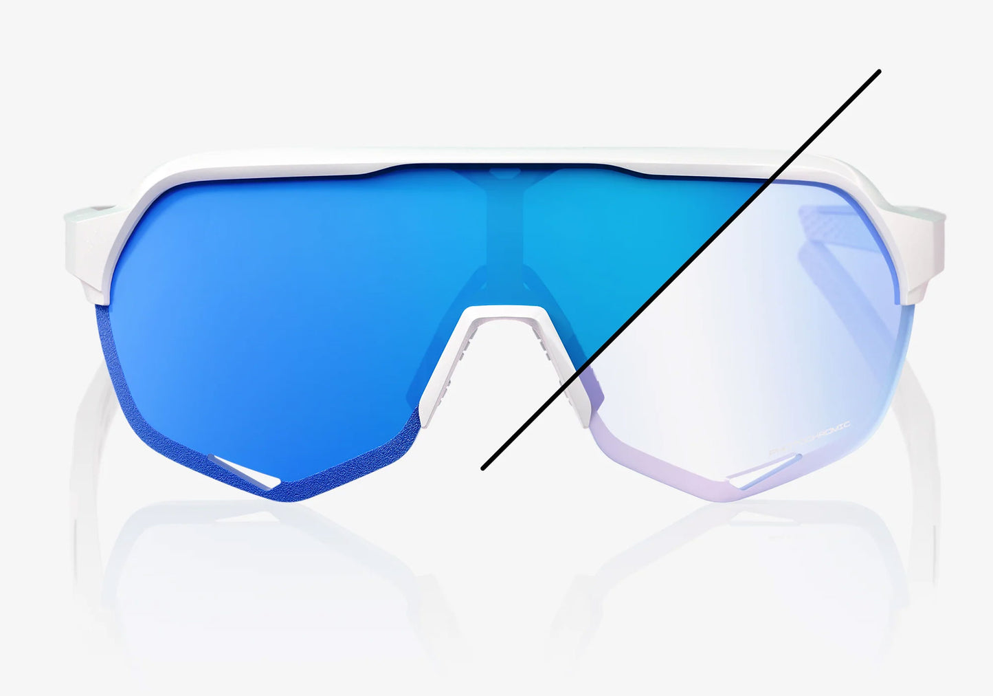 100% S2 Bastille LE Cycling Sunglasses - Blue Mirror Photochromic