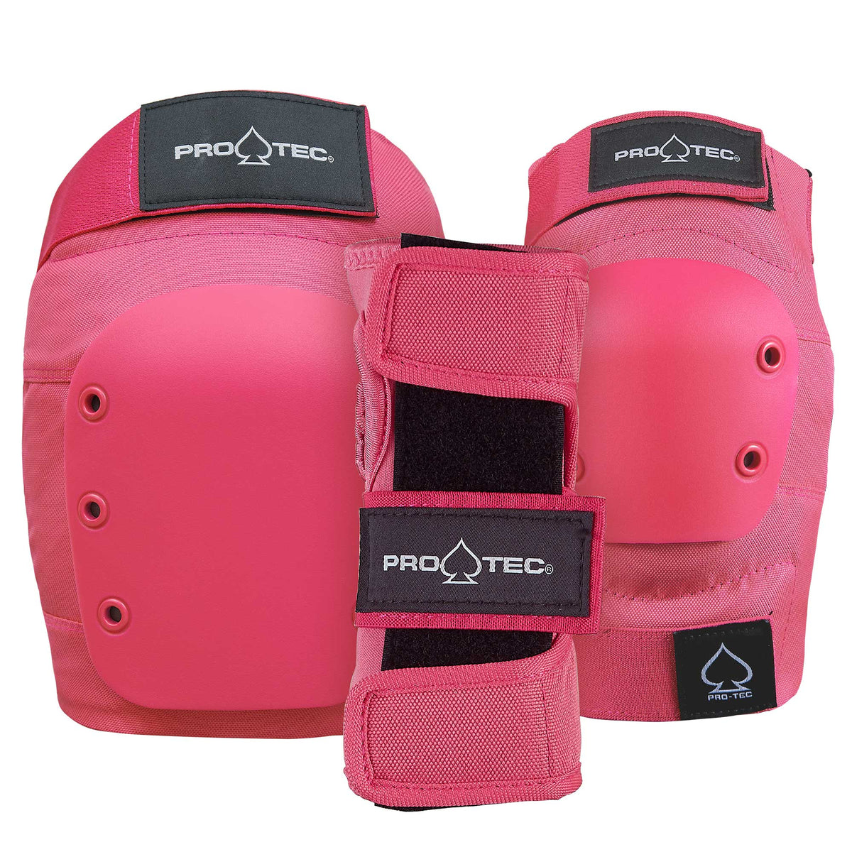 Pro-Tec Junior Street Gear Protective Pad Set - Pink Youth Small image 1