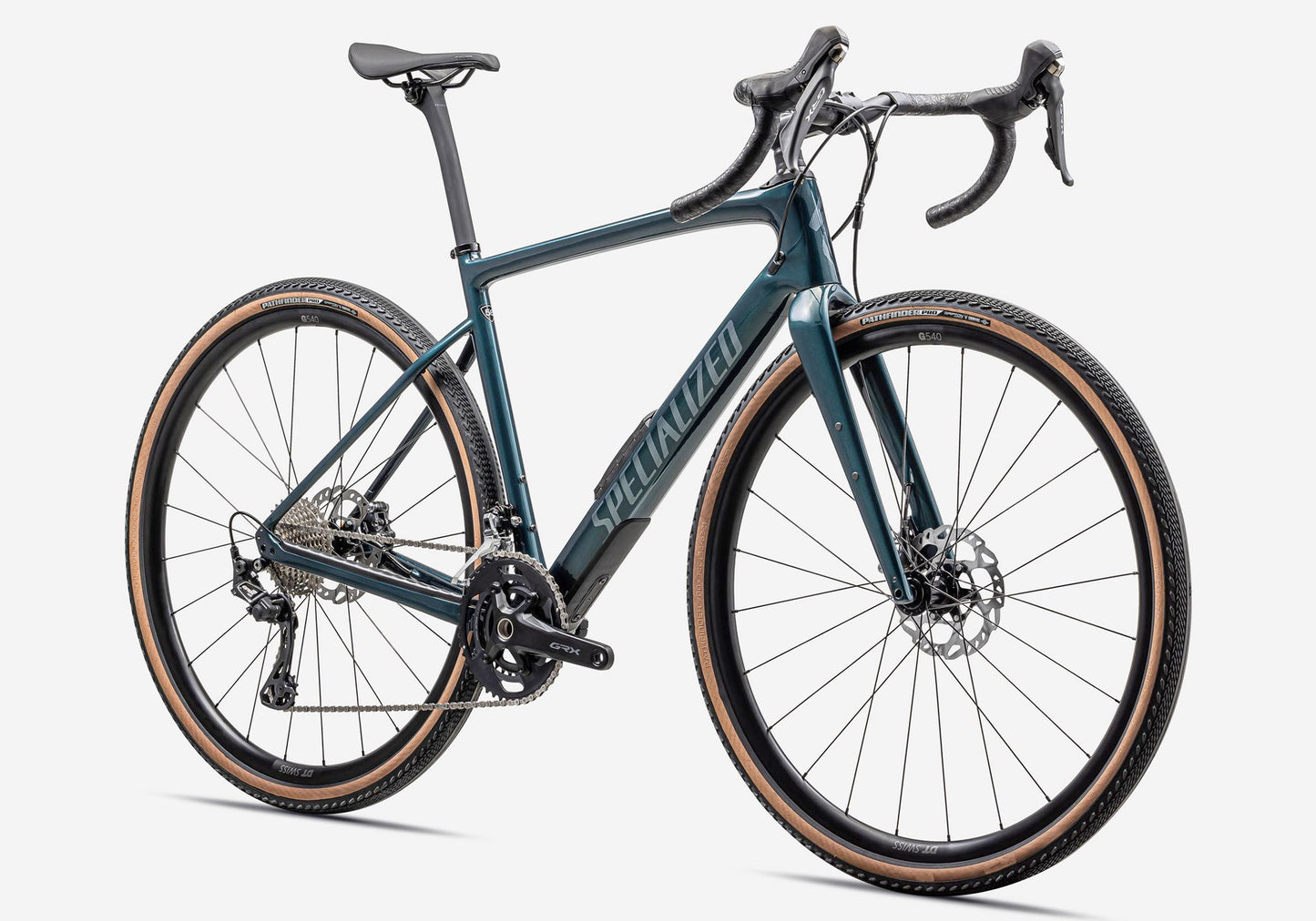 2023 Specialized Diverge Comp Carbon, Unisex Adventure Bike, Gloss Metallic Deep Lake