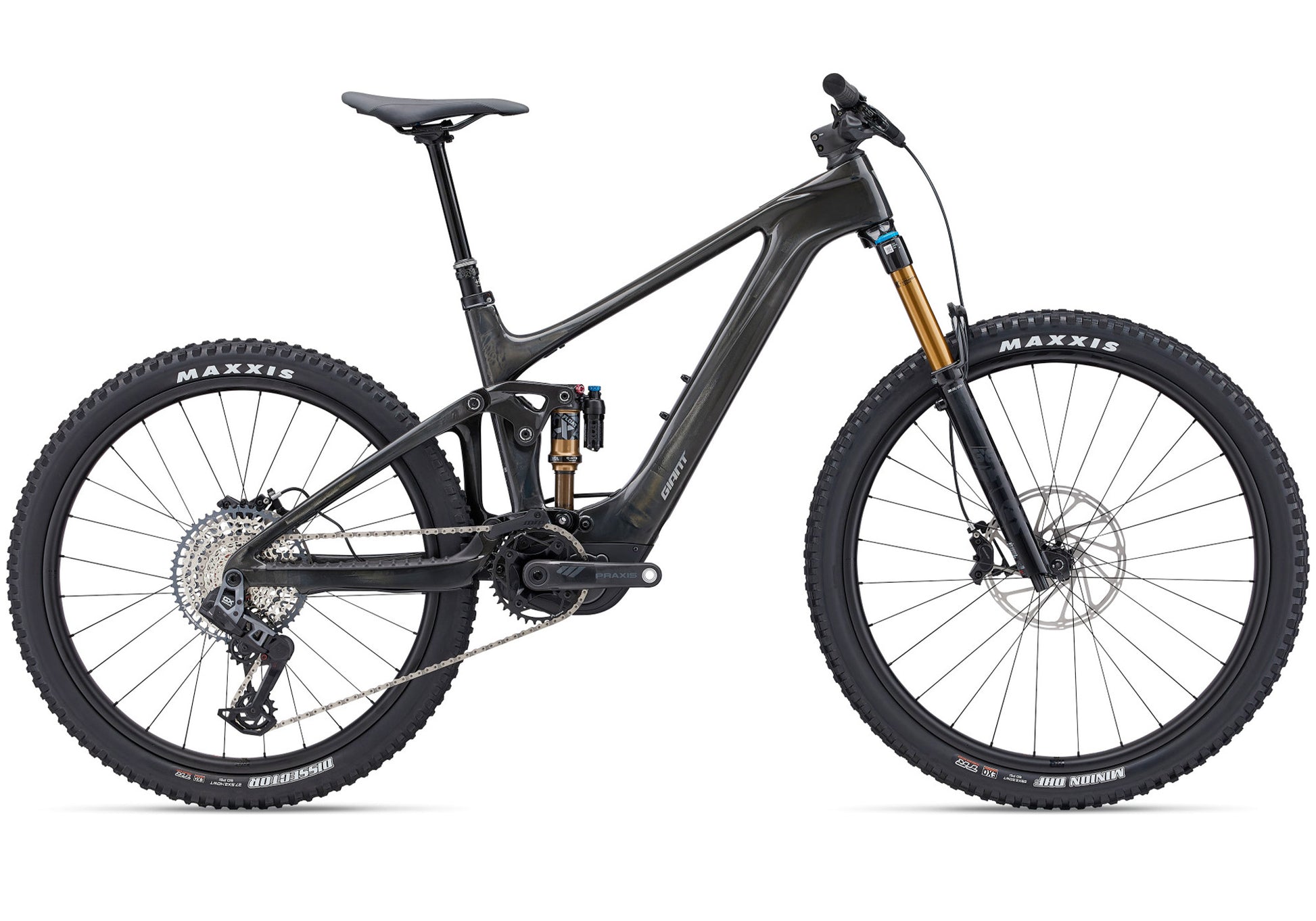 2024 Giant Trance X Advanced E+ Elite 1 Men's Electric Mountain Bike - Raw Carbon