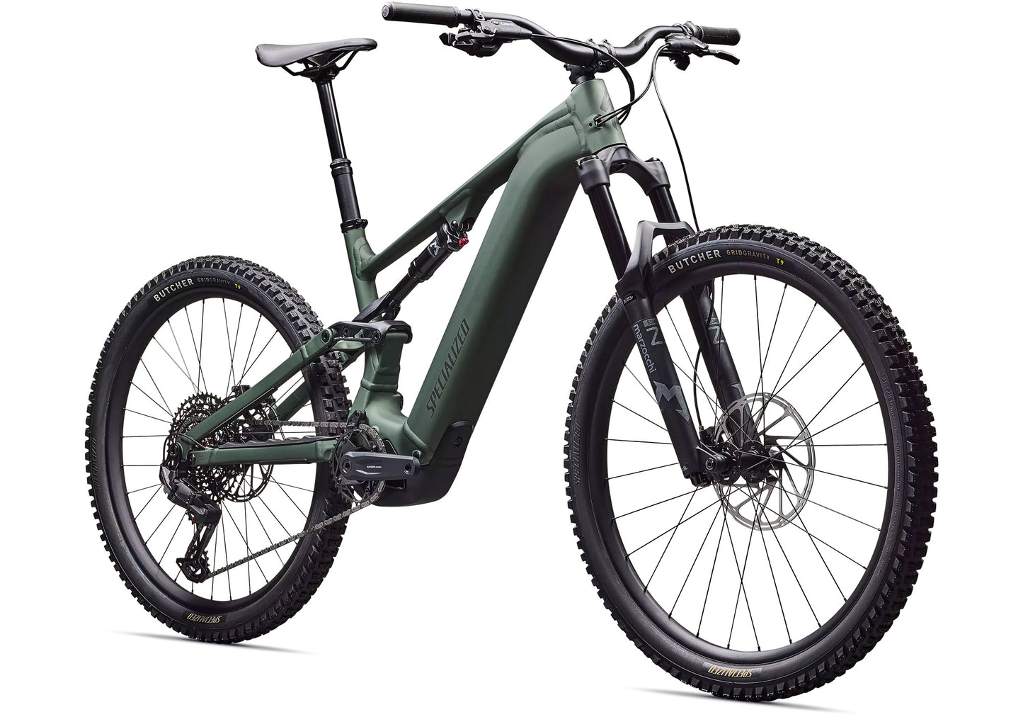 2026 Specialized Turbo Levo 4 Alloy Unisex Electric Mountain Bike, Satin Cypress Metallic/Dark Moss Green image 1