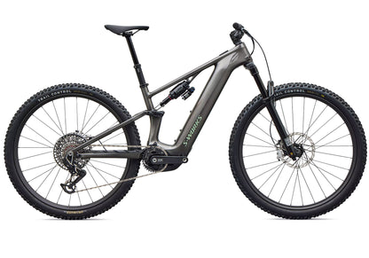 2027 Specialized S-Works Turbo Levo R Unisex Electric Mountain Bike, Gloss Warm Smoke/Pistachio image 3