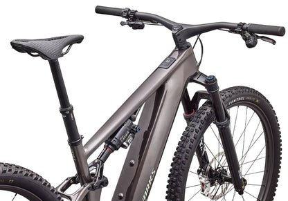 2027 Specialized S-Works Turbo Levo R Unisex Electric Mountain Bike, Gloss Warm Smoke/Pistachio