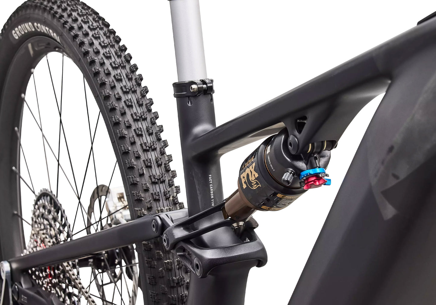 2027 Specialized S-Works Turbo Levo R Ultralight Unisex Electric Mountain Bike, Satin Carbon/Silver Foil image 6
