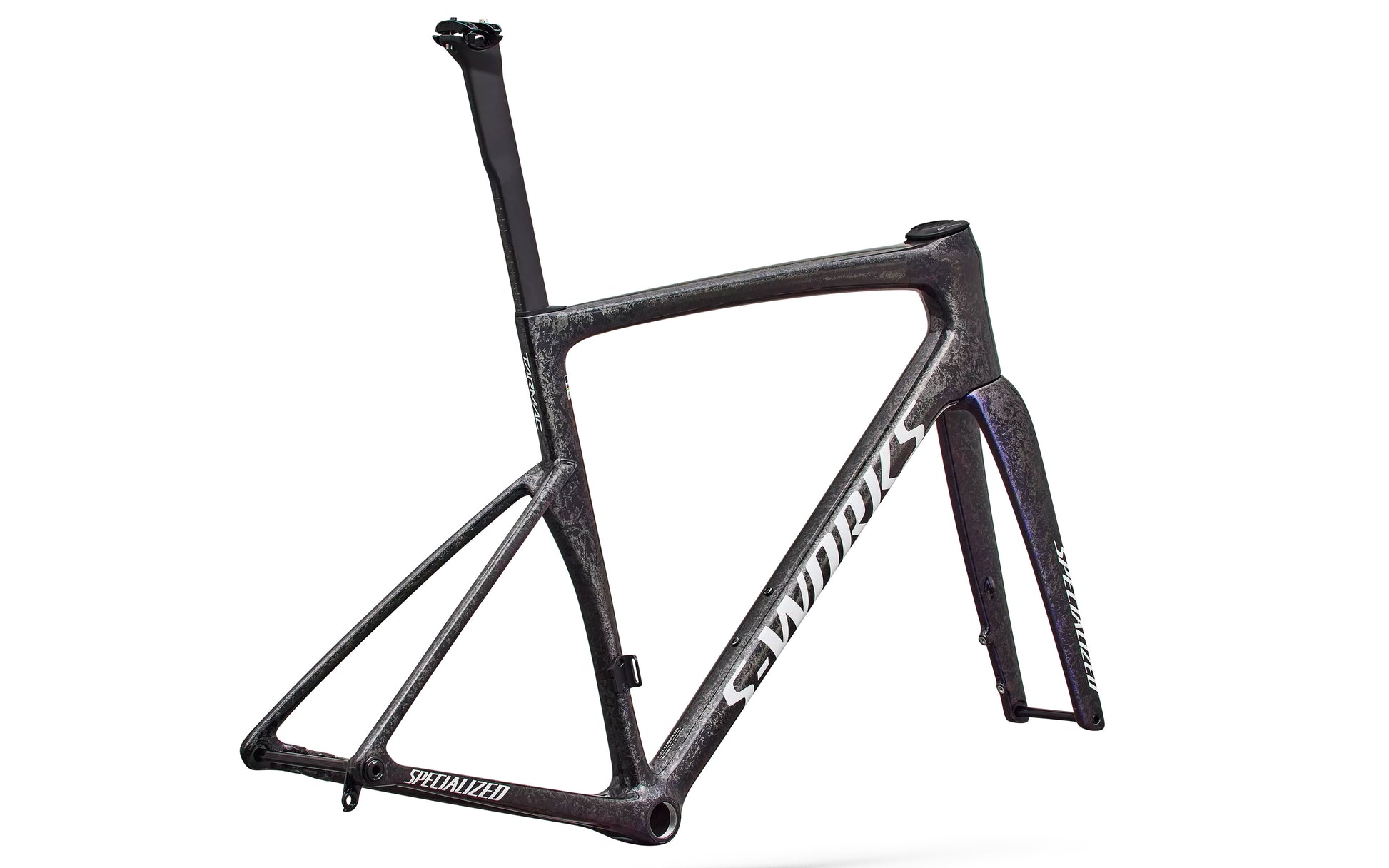 2027 Specialized S-Works Tarmac SL9 Frameset, Gloss Carbon/Red to Blue Pearl/White image 2
