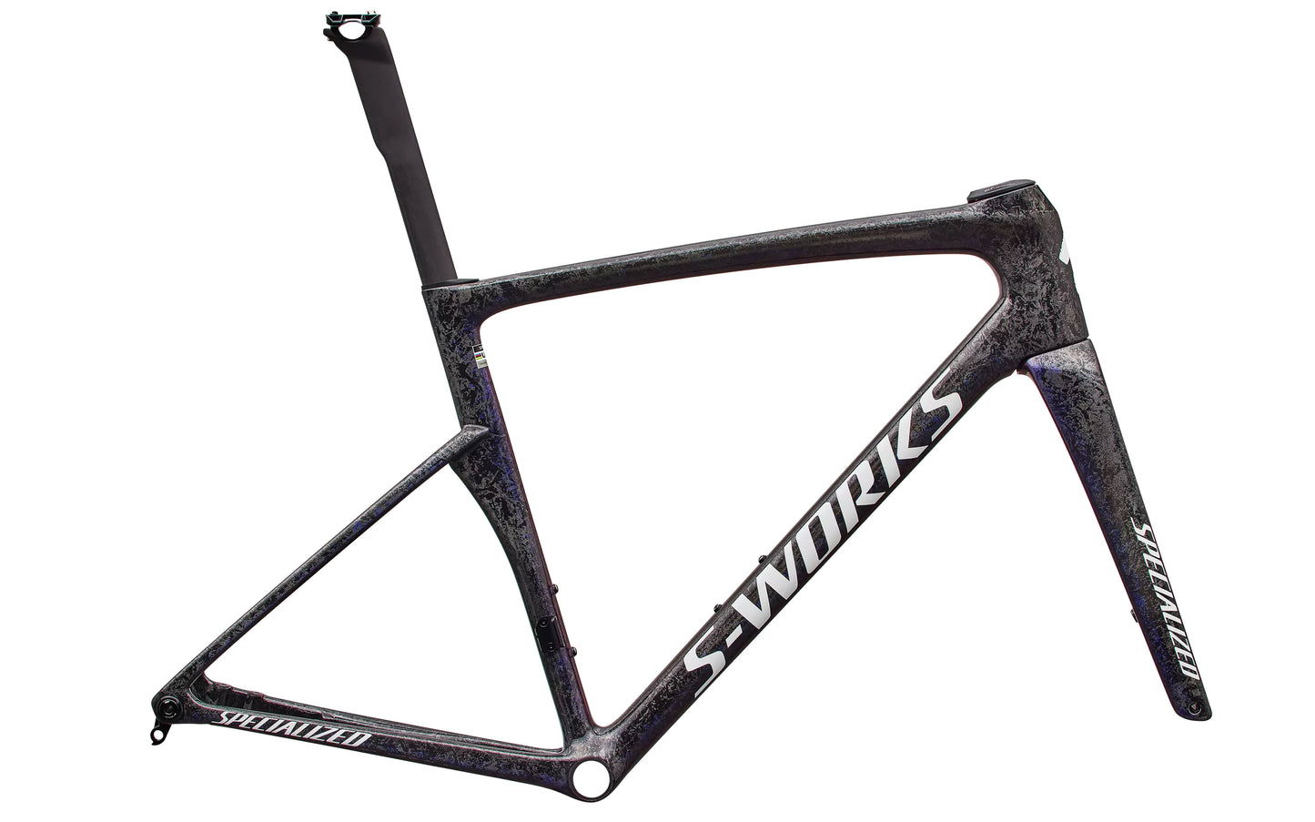 2027 Specialized S-Works Tarmac SL9 Frameset, Gloss Carbon/Red to Blue Pearl/White image 3
