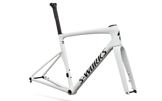 2027 Specialized S-Works Tarmac SL9 Frameset, Gloss White Silver Metallic / Obsidian Metallic image 1