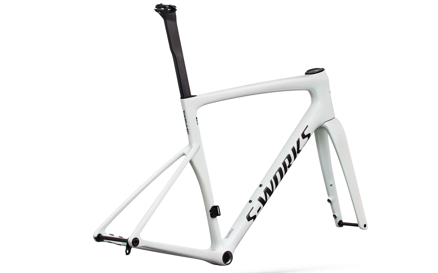 2027 Specialized S-Works Tarmac SL9 Frameset, Gloss White Silver Metallic / Obsidian Metallic image 2