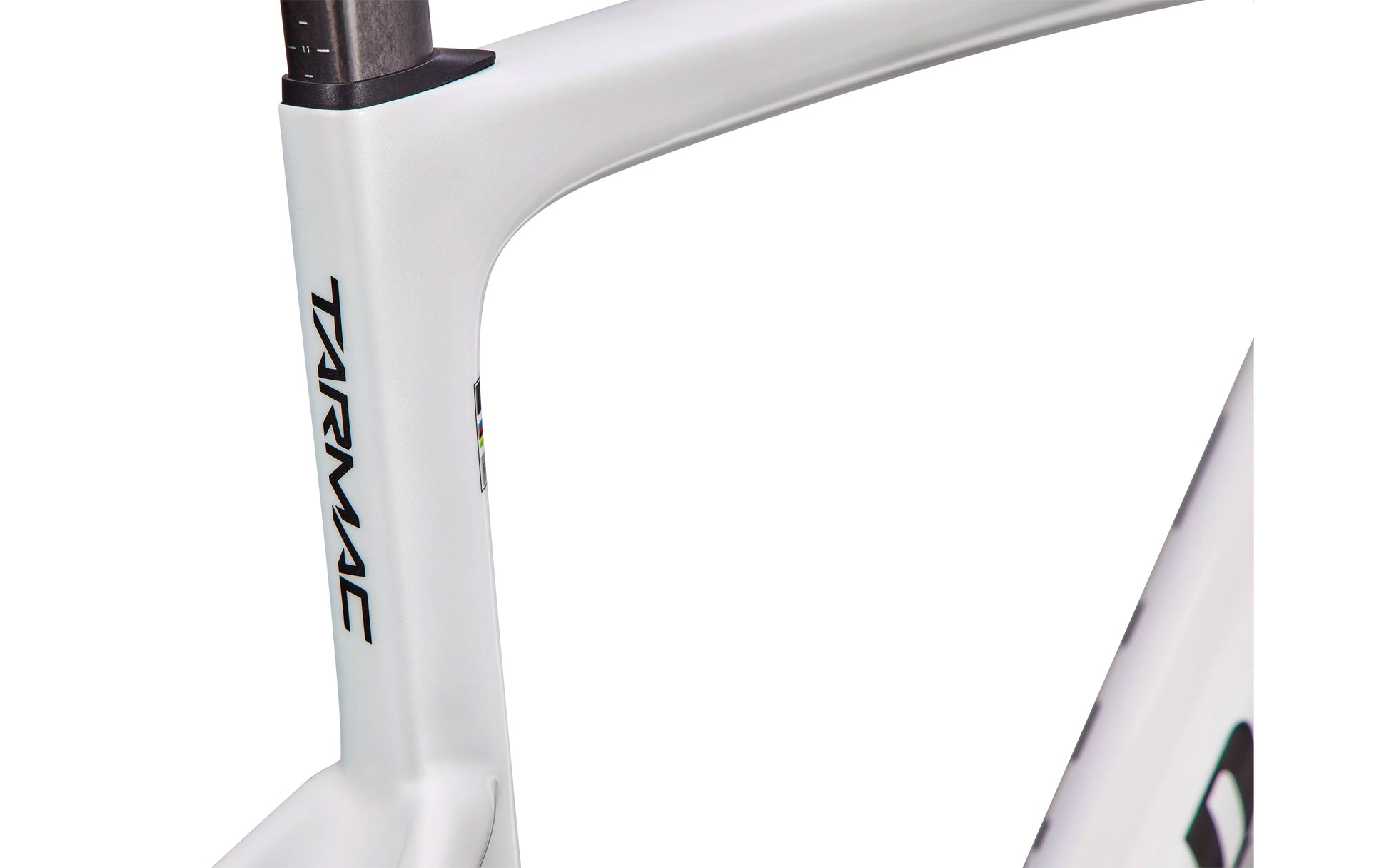 2027 Specialized S-Works Tarmac SL9 Frameset, Gloss White Silver Metallic / Obsidian Metallic image 5