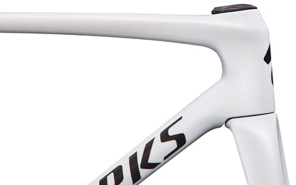 2027 Specialized S-Works Tarmac SL9 Frameset, Gloss White Silver Metallic / Obsidian Metallic image 4
