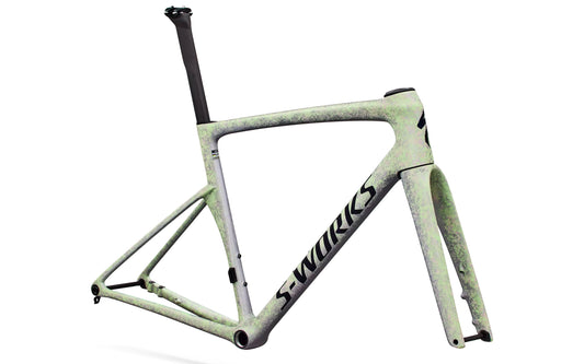2027 Specialized S-Works Tarmac SL9 Frameset, Gloss Powder Lime/Amethyst Frost/Deep Marine Metallic image 1