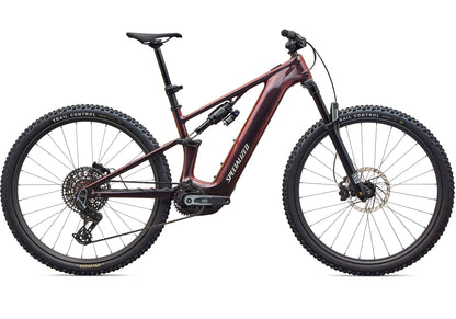 2027 Specialized Turbo Levo R Pro, Gloss Black Red Chameleon / Dolomite image 2