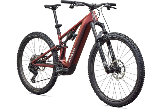 2027 Specialized Turbo Levo R Pro, Gloss Black Red Chameleon / Dolomite image 1