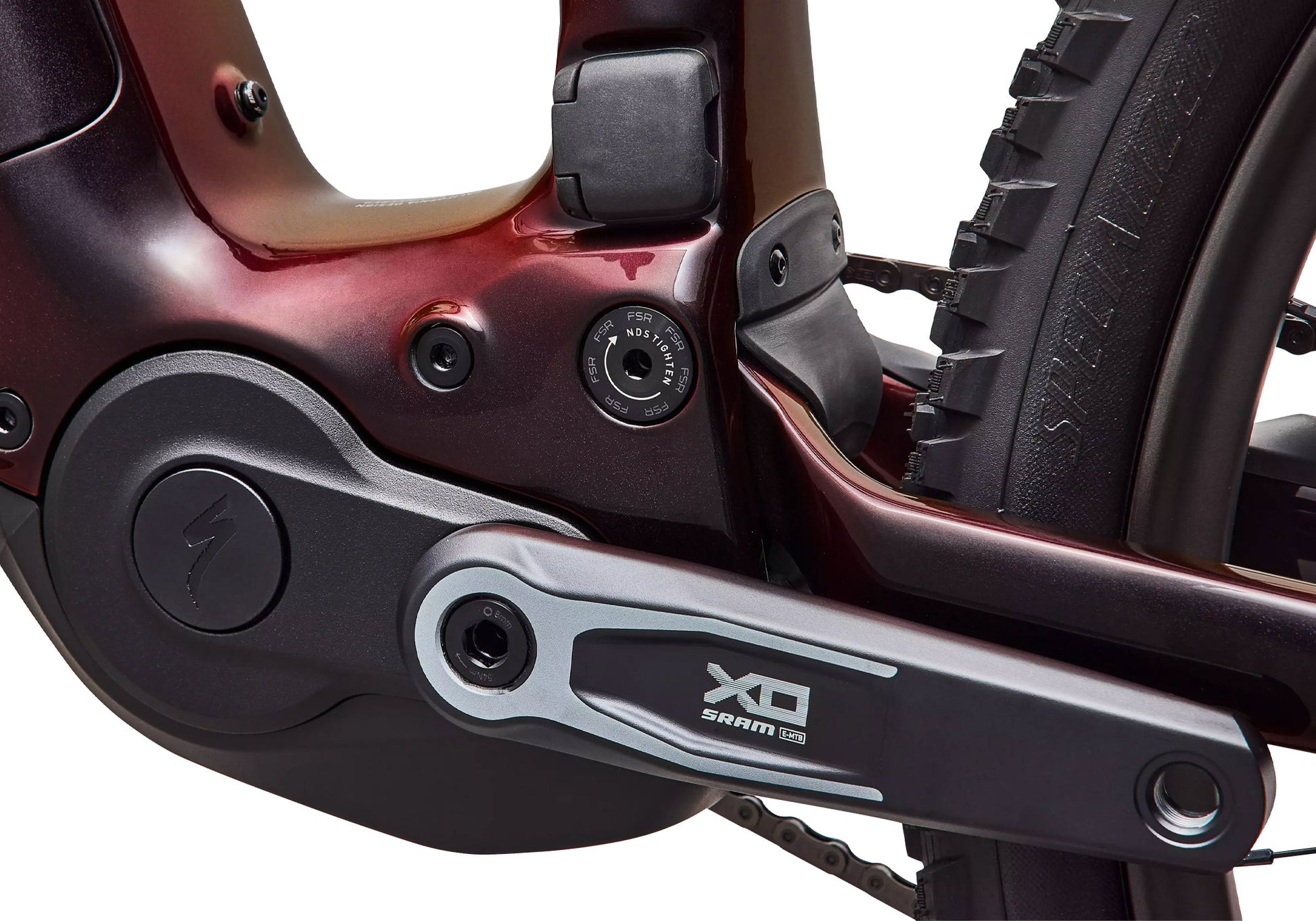 2027 Specialized Turbo Levo R Pro, Gloss Black Red Chameleon / Dolomite image 6