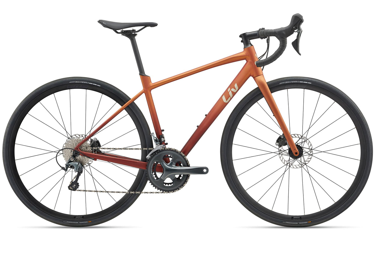 2025 Giant Liv Avail AR 2 Women's Road Bike, Solar Flare