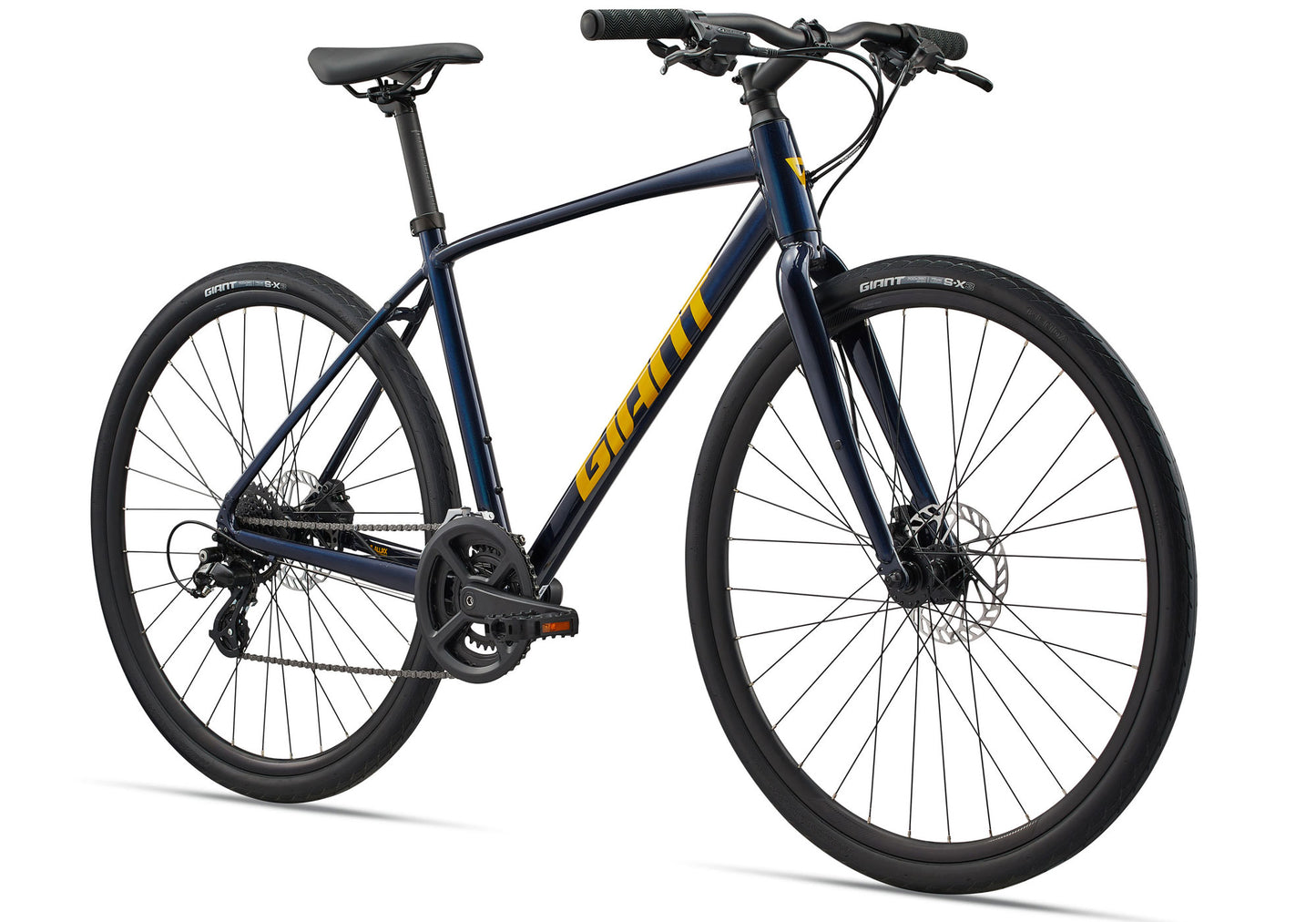 giant fitnessbike Giant Cross City 3 Disc Men's Urban/Fitness Bike, Ultra Navy – woolyswheels.com.au
