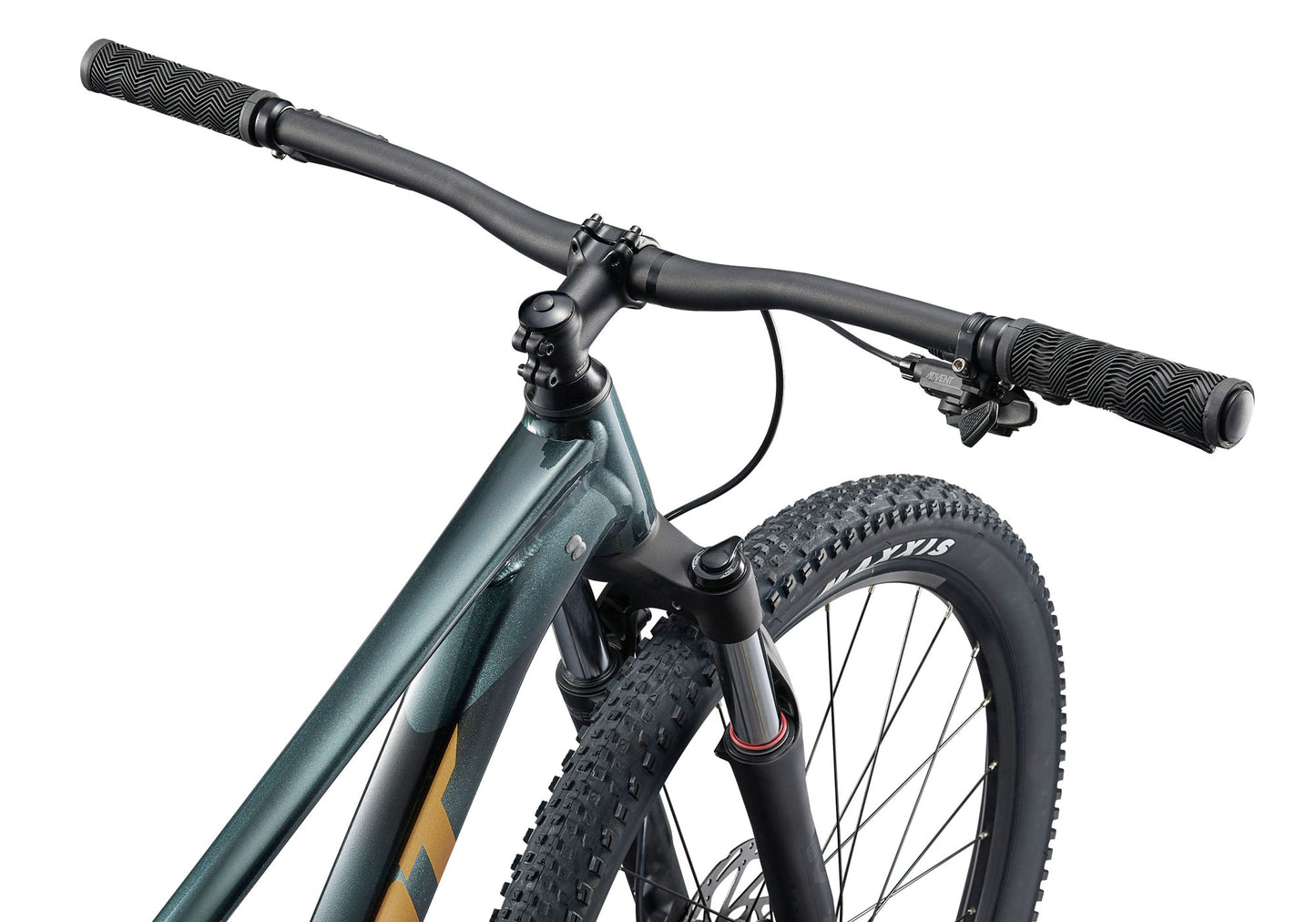 2025 Giant Talon 2 29 Men's Mountain Bike, Asphalt Green handlebar detail