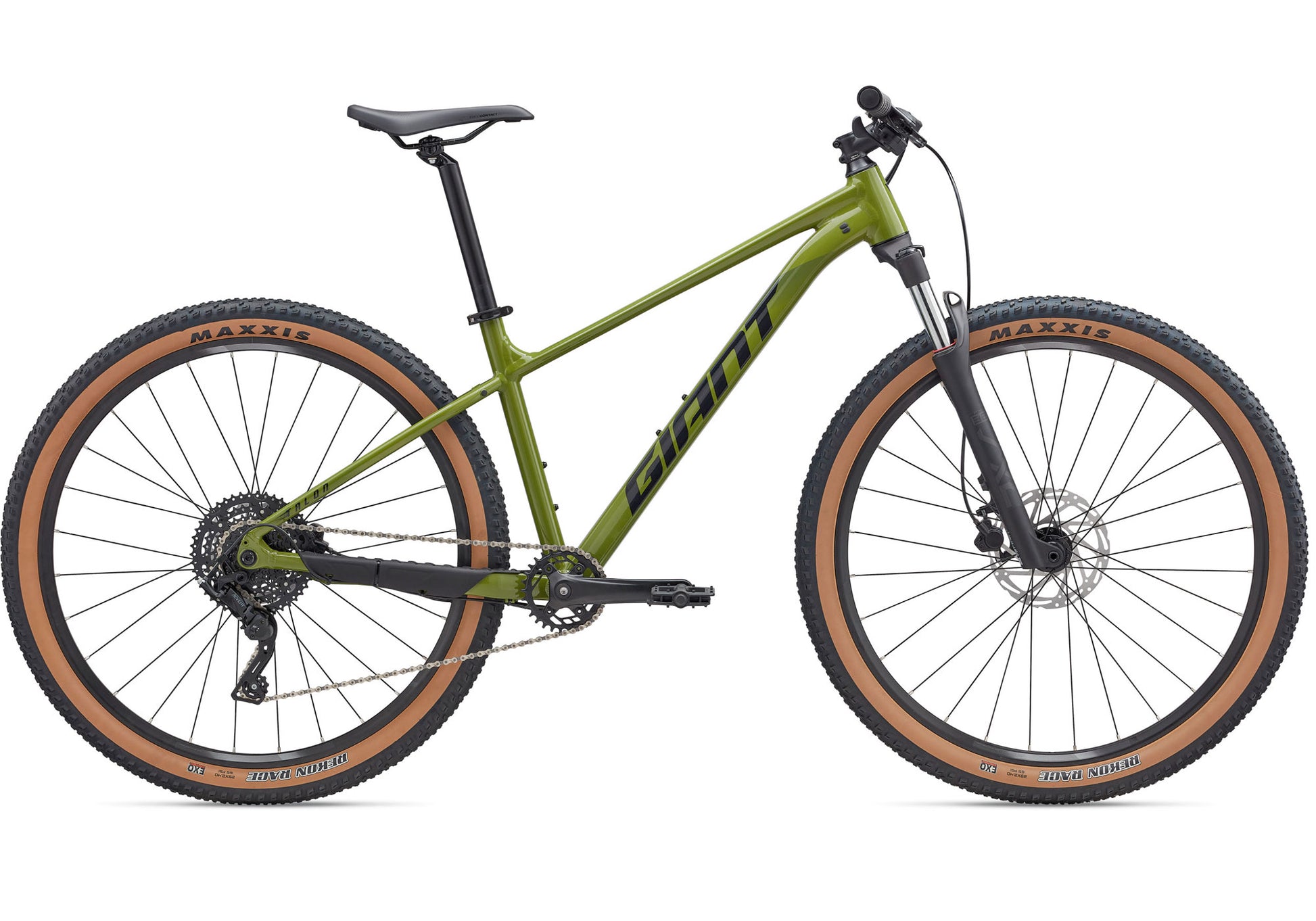 2025 Giant Talon 2 29 Men's Mountain Bike, Dried Matcha side view