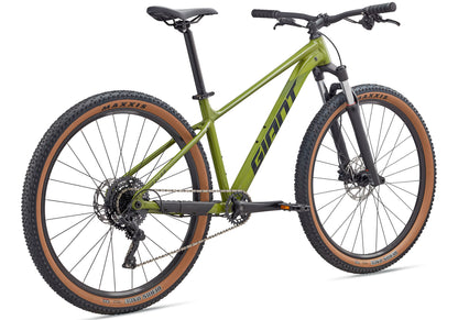 2025 Giant Talon 2 29 Men's Mountain Bike, Dried Matcha rear view