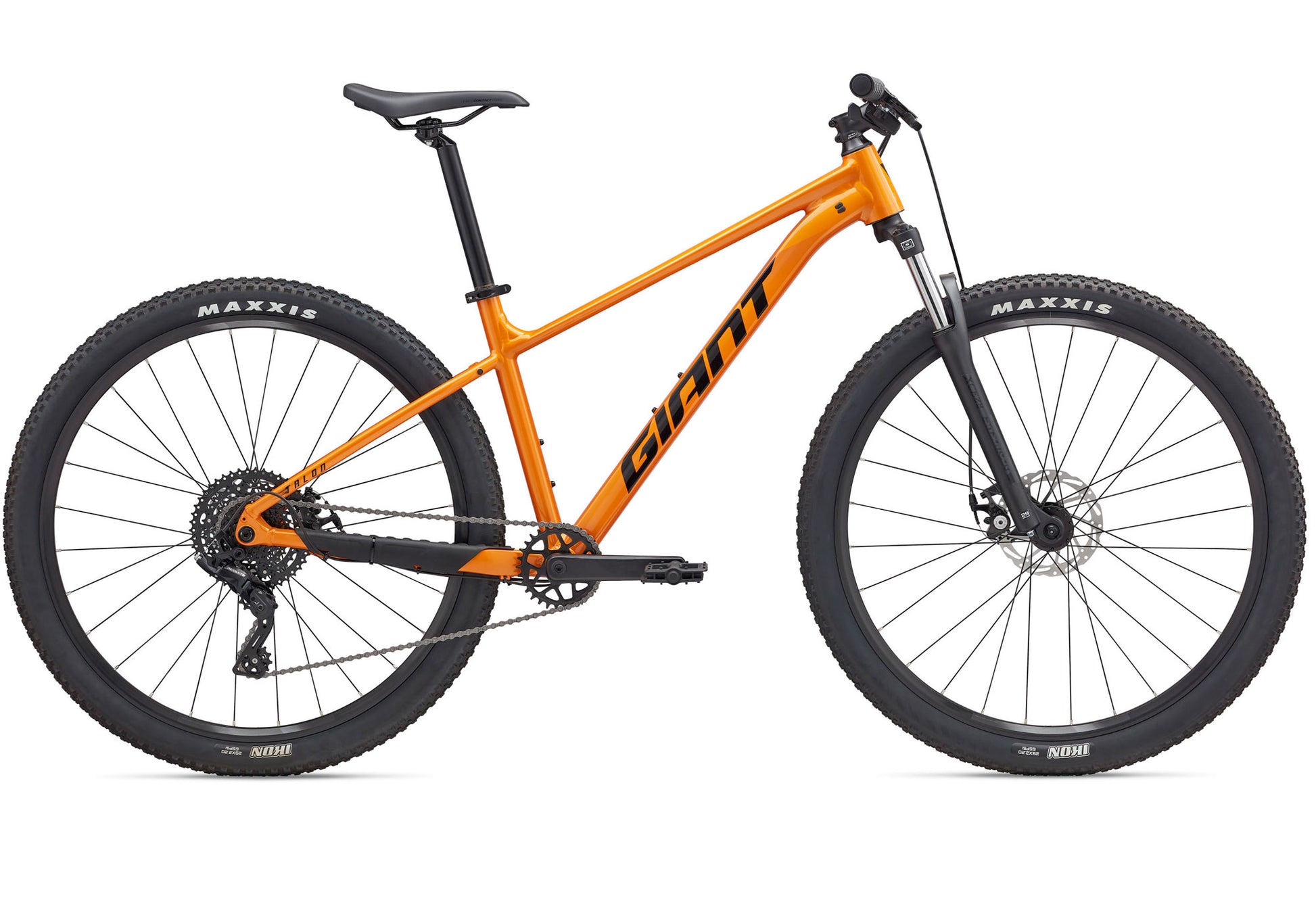 2025 Giant Talon 4 29 Men's Mountain Bike, Radiant Orange rear view