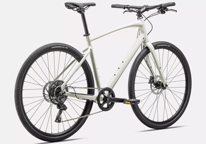 2025 Specialized Sirrus X 2.0 Unisex Gloss Dune White Rear View