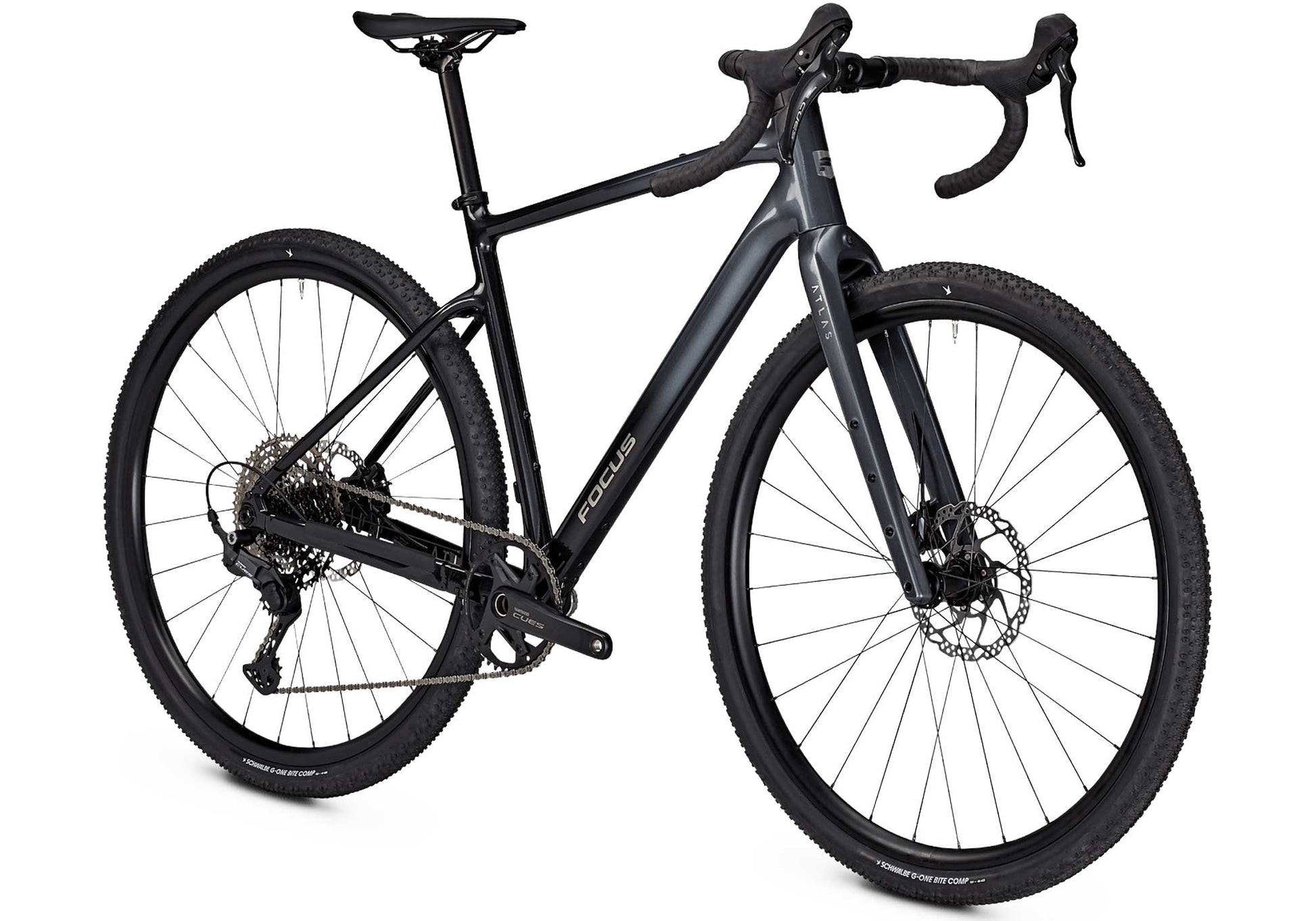2026 Focus F26 Atlas 6.7 Unisex Gravel/Adventure Bike - Steel Grey/Diamond Black D690006625,D690006626,D690006627,D690006628,D690006629 image 1