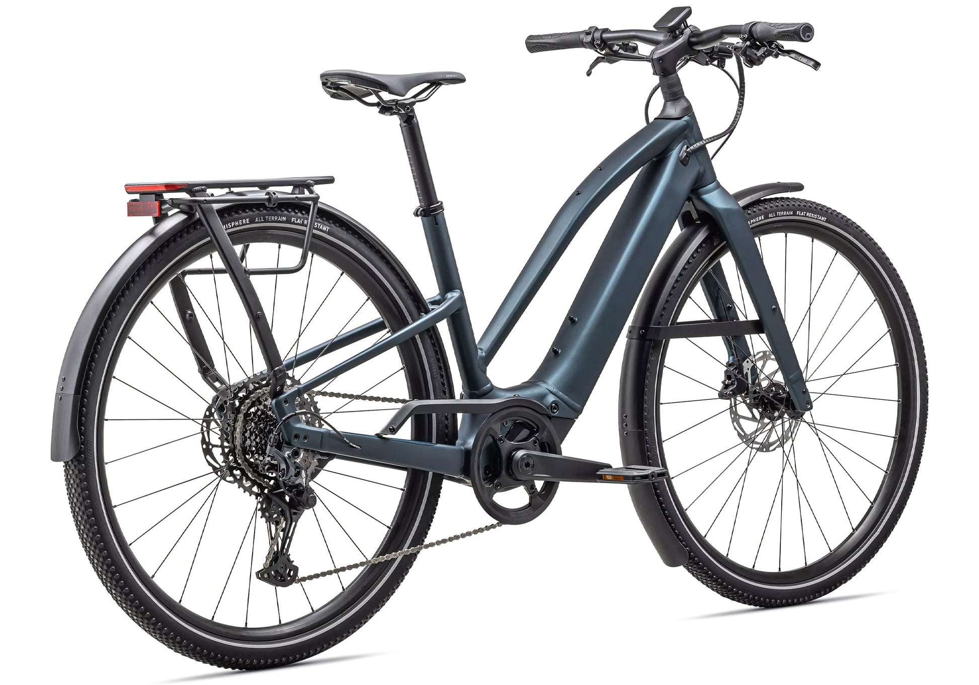 2026 Specialized Turbo Vado SL 2 5.0 Step-Thru EQ Unisex Urban Bike, Satin Deep Lake Metallic image 2