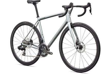 2026 Specialized Aethos 2 Pro Unisex Road Bike, Gloss Shadow Silver image 1