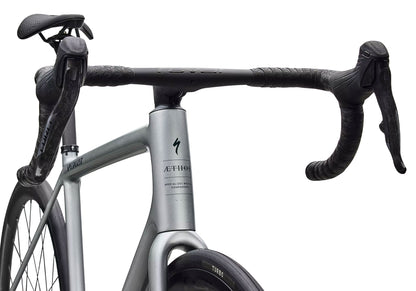 2026 Specialized Aethos 2 Pro Unisex Road Bike, Gloss Shadow Silver image 4