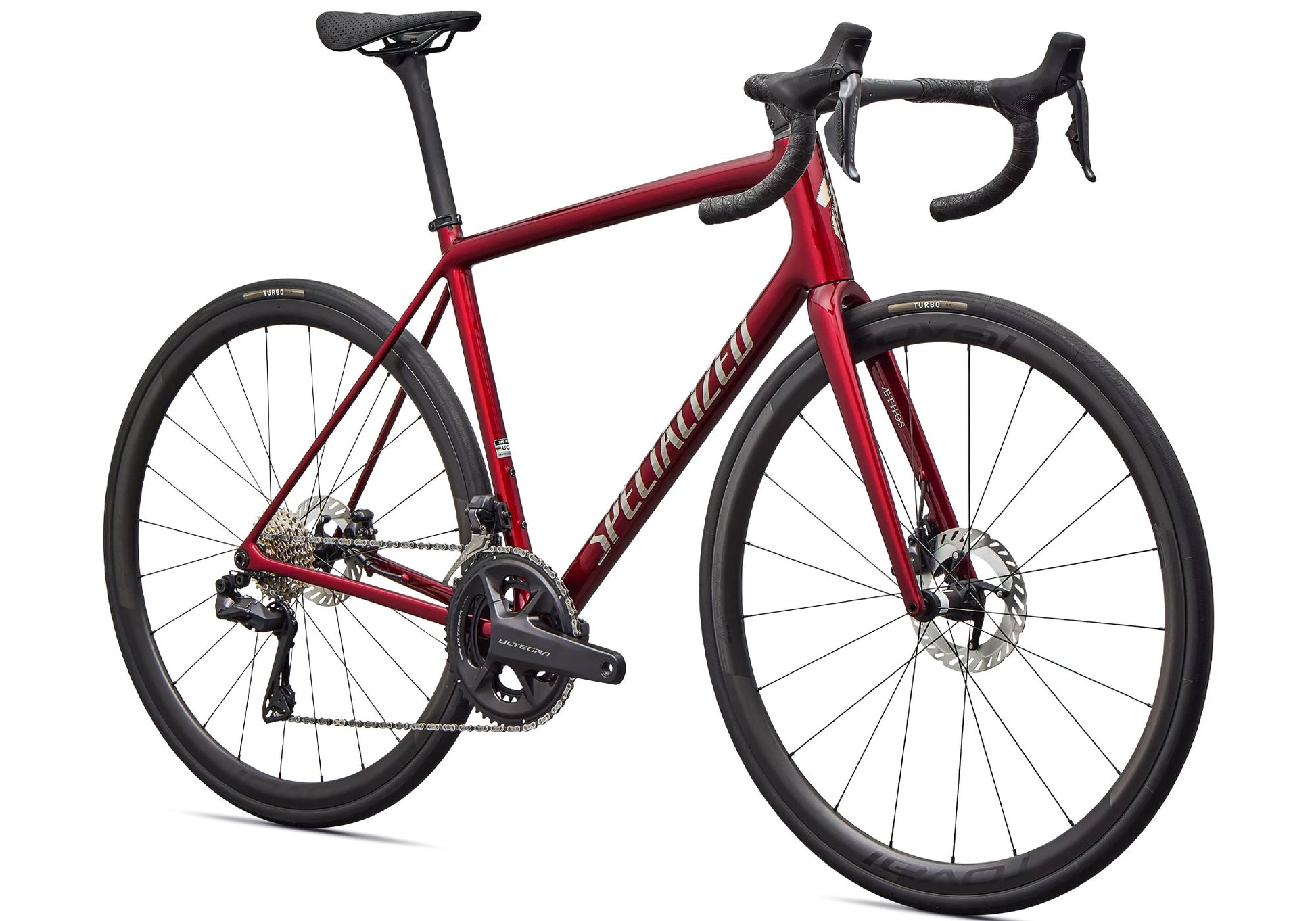 2026 Specialized Aethos 2 Pro Unisex Road Bike, Gloss Sky Red image 1