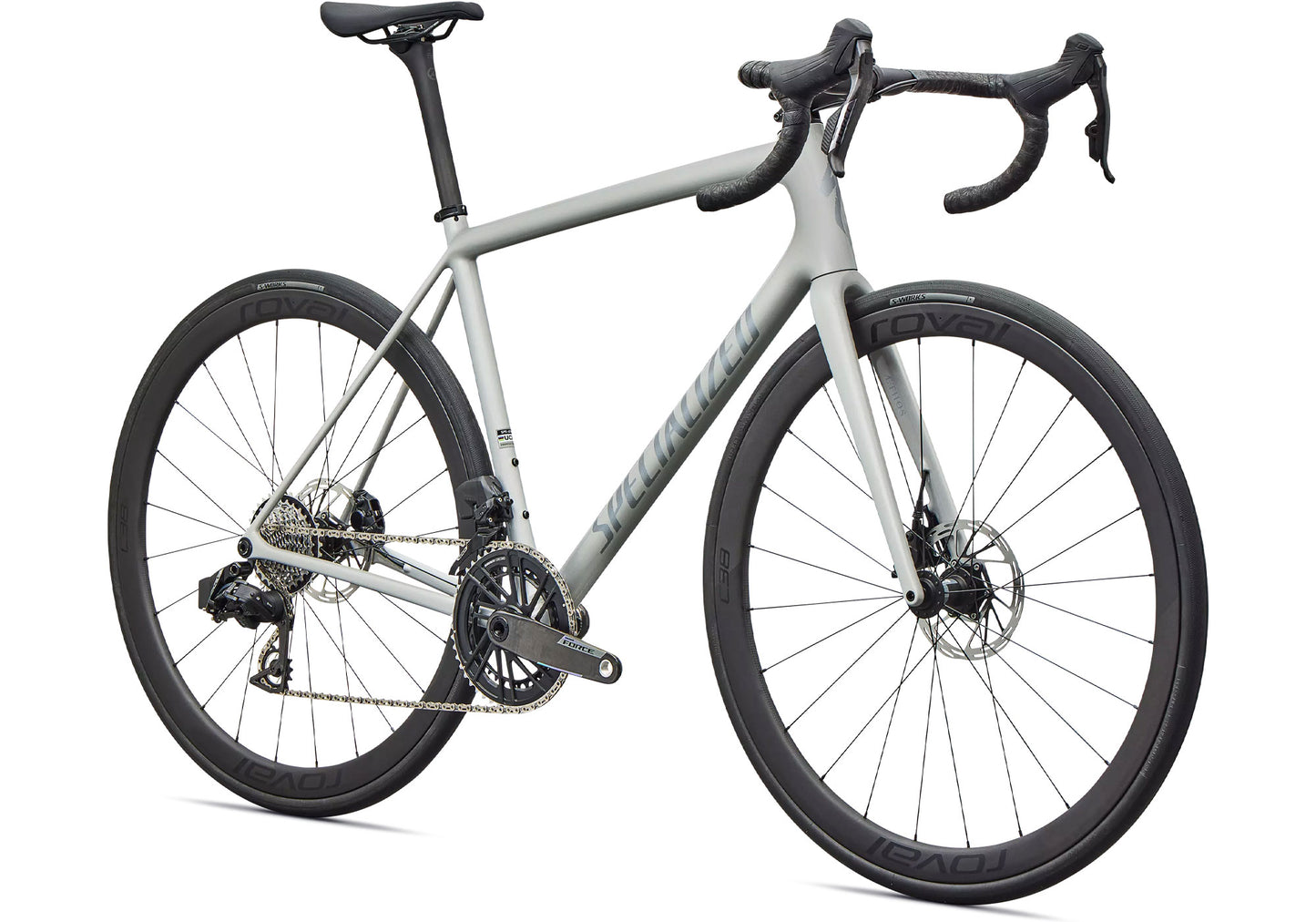 2026 Specialized Aethos 2 Expert Unisex Road Bike, Gloss Dolomite Metallic image 1