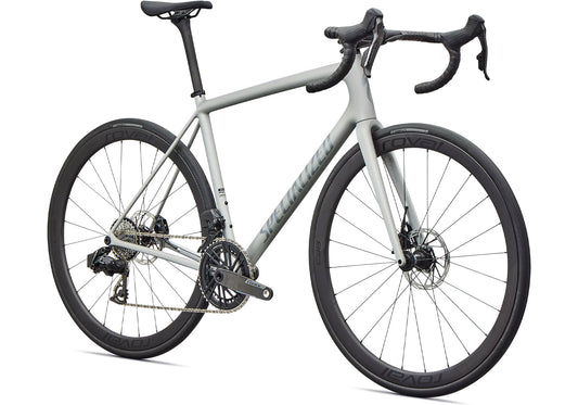 2026 Specialized Aethos 2 Expert Unisex Road Bike, Gloss Dolomite Metallic image 1
