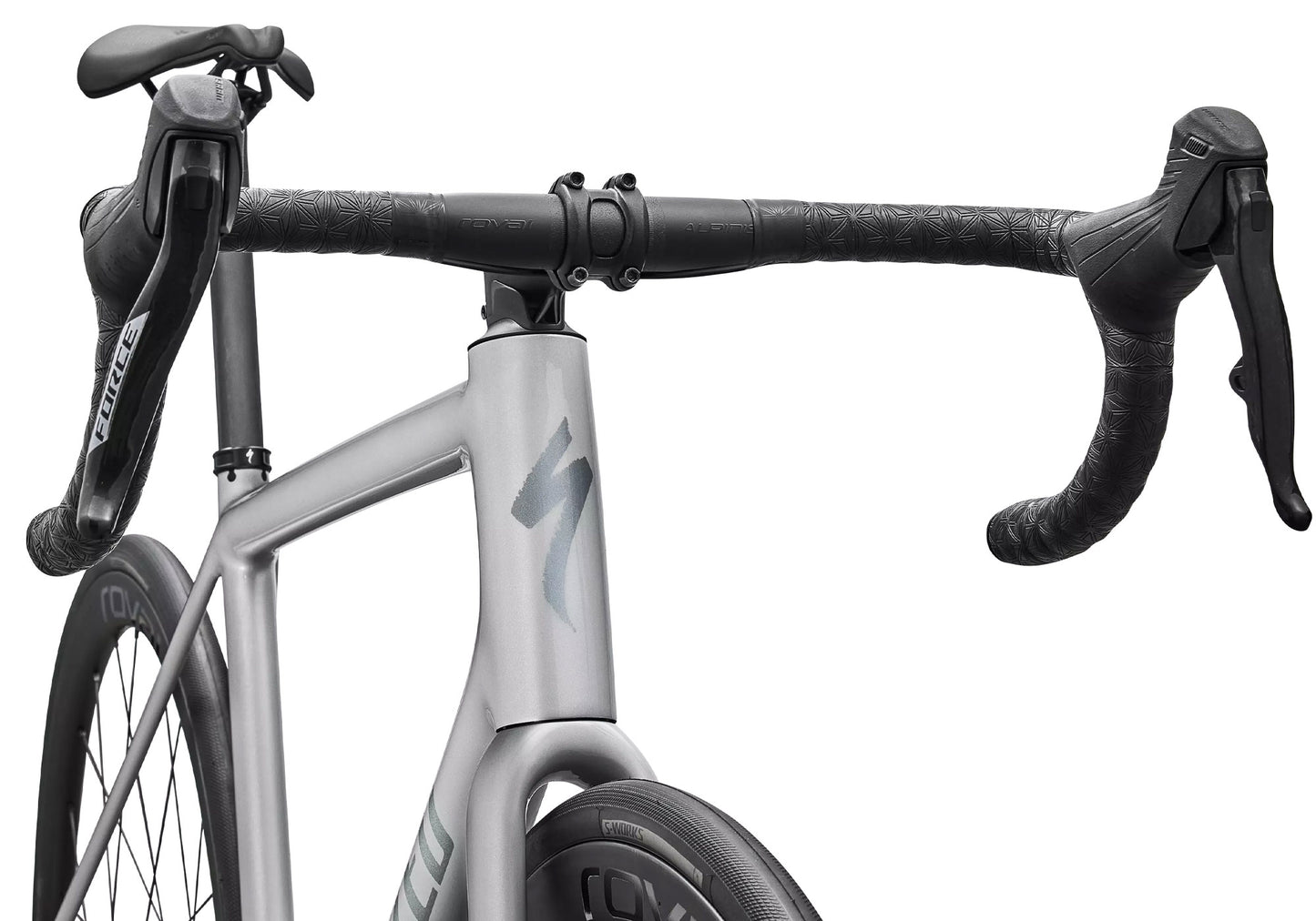 2026 Specialized Aethos 2 Expert Unisex Road Bike, Gloss Dolomite Metallic image 4