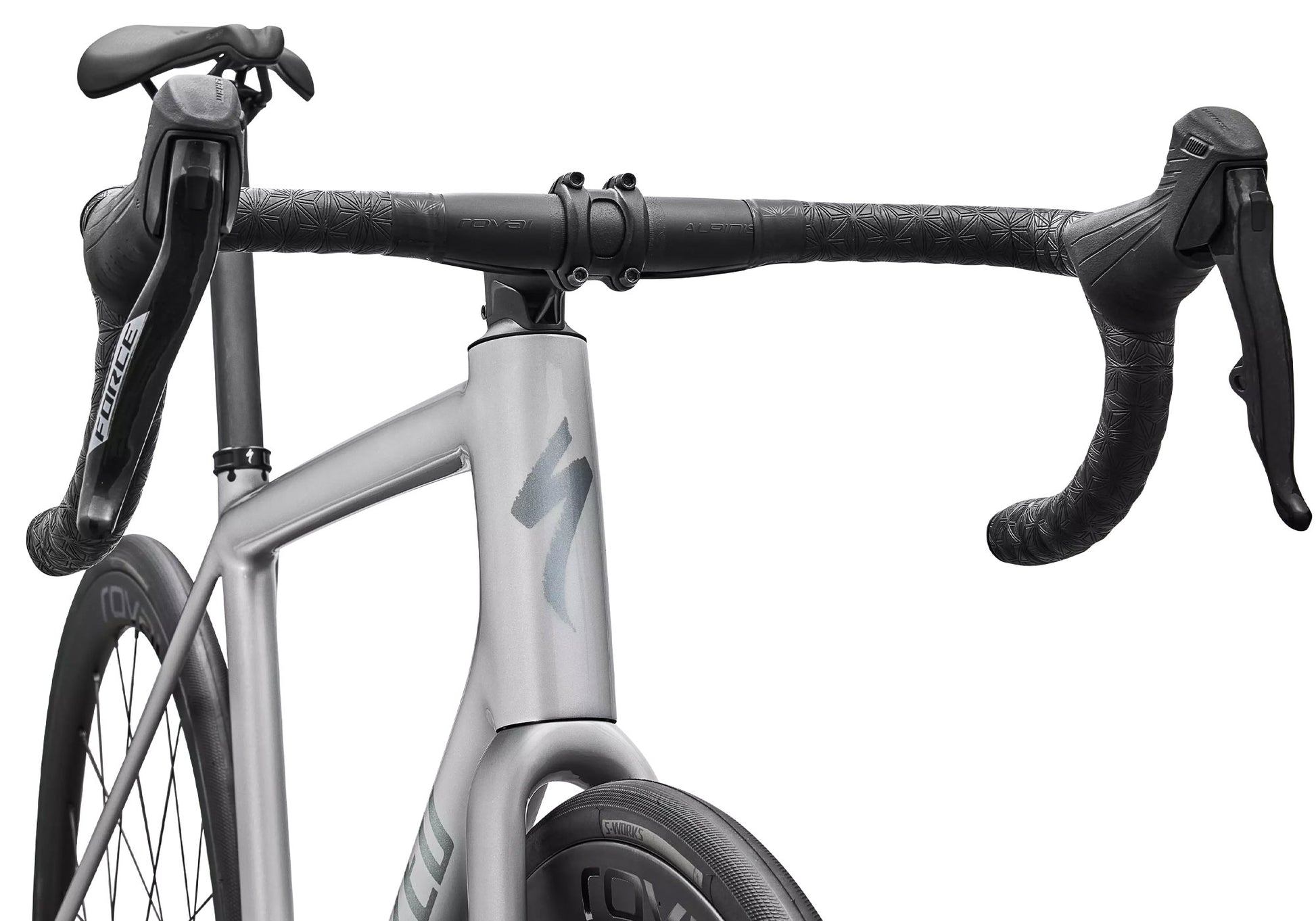 2026 Specialized Aethos 2 Expert Unisex Road Bike, Gloss Dolomite Metallic image 4