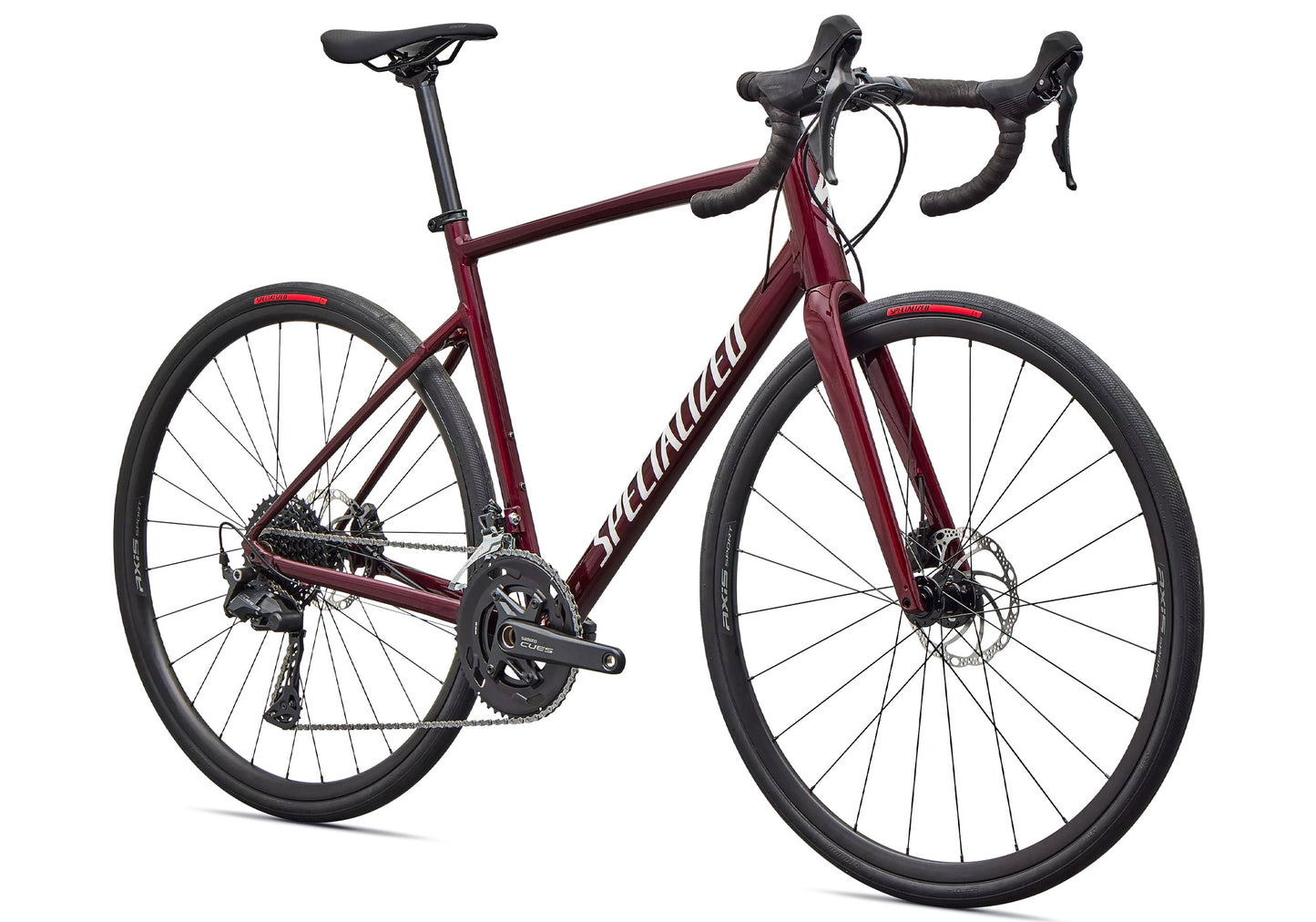 2026 Specialized Allez Unisex Road Bike, Maroon/White image 1