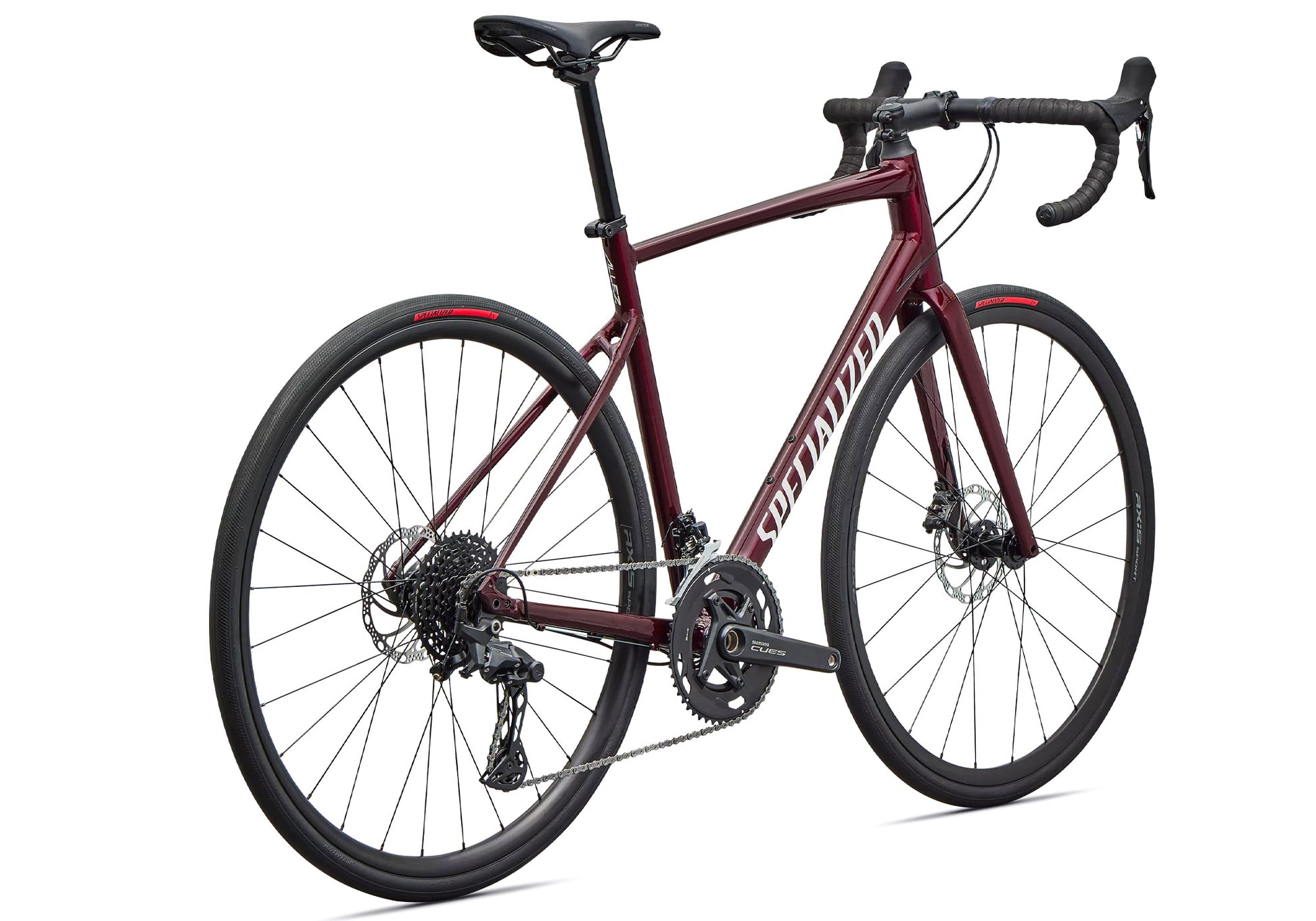 2026 Specialized Allez Unisex Road Bike, Maroon/White image 3