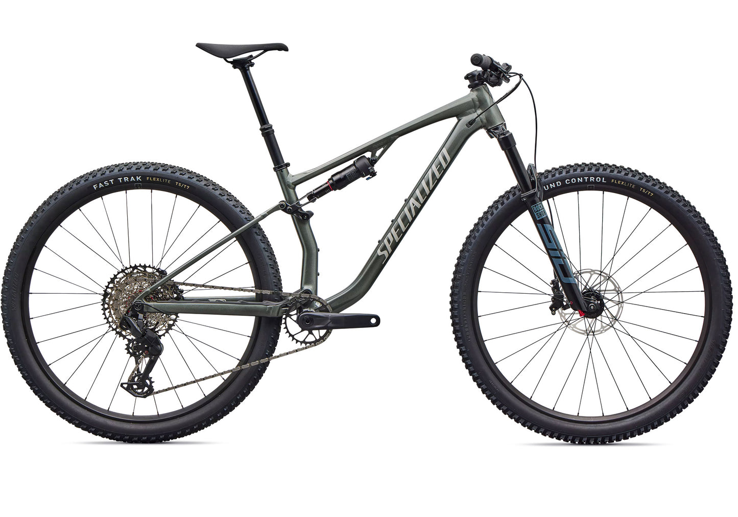 2026 Specialized Chisel Comp Unisex Mountain Bike, Gloss Charcoal Tint Over Silver Dust image 3