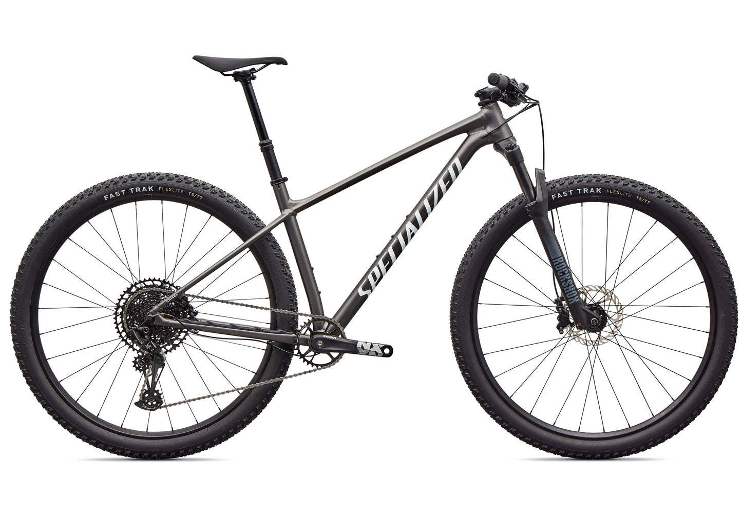 2026 Specialized Chisel Hardtail Unisex Mountain Bike, Satin Smoke/White image 3